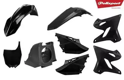 Polisport Restyle Plastic Kit Set 2018 Style Black Yamaha YZ125 YZ250 2002-2014 • $164