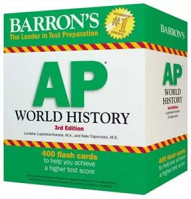 Barron's AP World History Flash Cards 3rd Edition - Cards - GOOD • $10.80