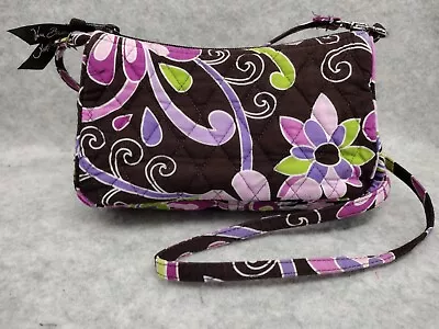 Vera Bradley Mini Bucket Crossbody Purple Punch Zip Top 4x7x2 (24  Strap • $10.99