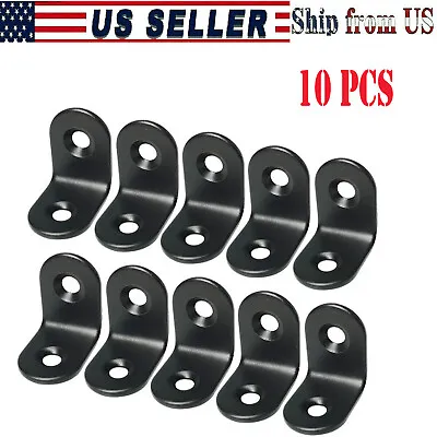 30Pcs L-Shaped Brackets Right Angle Bracket Hardware For Cabinets Furniture • $4.49