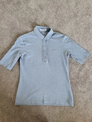 £12 • Buy Womens Lacoste Slim Fit Polo Shirt T Shirt Blue 36 / Size 8