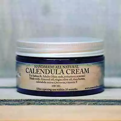 Handmade All Natural Calendula Cream For Babies & Adults Skin Rash Eczema 100 ML • £13.99