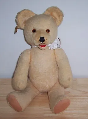 Vintage Fechter Mohair Teddy Bear Austria With Ear Tag And Open Mouth C 1950's • $149.99