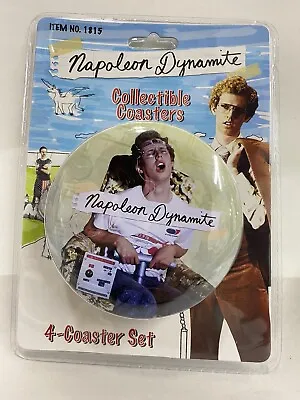 Napoleon Dynamite  Metal Coaster Set Original Vintage Stock • $9.98