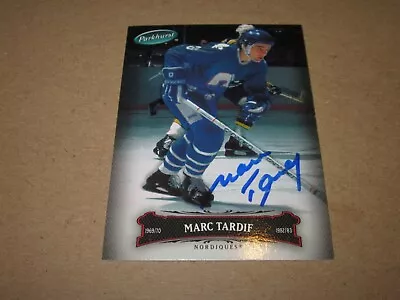 Marc Tardif Signed Autographed 2006 Parkhurst Card # 157 Nordiques • $7