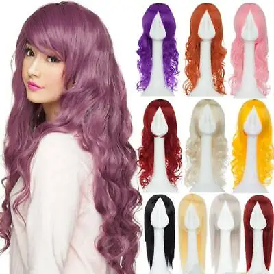 UK Gothic Lolita Cosplay Wigs Classic Curly Wavy Heat Resistant Wig Woman Lady • £20.33