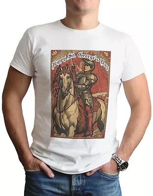 £6.99 • Buy St Georges Day T-Shirt Gift England English Saint George Party Knight Tee Top