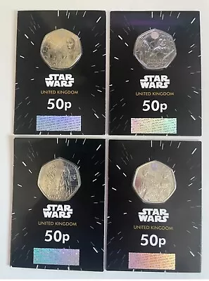 Star Wars Legal Tender 50p Full Set Original Star Wars Trilogy Coins.. • £25