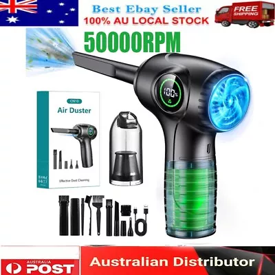 50000RPM Electric Air Duster Cordless Dust Blower For Computer Camera Keyboard • $47.99