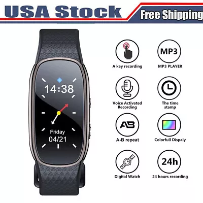 16G Digital Voice Recorder Watch Voice Activated Dictaphone Lecture Recorder US • $32.29