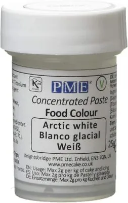 £2.20 • Buy PME Paste Colour FOOD COLOURING Paste Gel, ARCTIC WHITE 25g