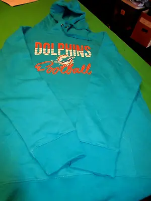 New Nfl Womens Miami Dolphins Hoodie Hooded Sweatshirt Dolphins Dolphins Blue 2x • $24.29