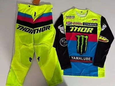 Thor Pulse Yamalube Monster MX Gear Jersey/Pants Combo Motocross ATV Racing Set • $158.99