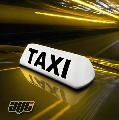 13.5  White Led Magnetic Mount Taxi Roof Sign Light -  Taxi Meter Top Sign Cab • $43.50