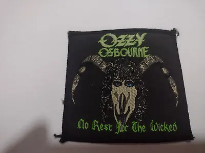 £7 • Buy Ozzy Osbourne Patch.   No Rest For The Wicked.