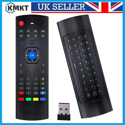 MX3 2.4G Wireless Remote Control Keyboard Air Mouse For MXQ Android XBMC TV Box • £10.90