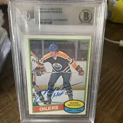 MARK MESSIER Signed RC 1980 O-PEE-CHEE #289  Rookie Auto Shoots Right Error -PSA • $289