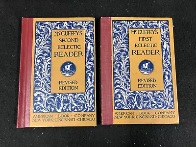 Mcguffey's First & Second Eclectic Readers Revised Editions 1920 Hardcover • $17.99