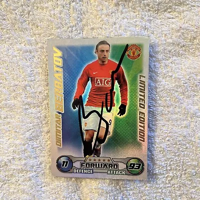 Manchester United/Man Utd Berbatov Signed Card • £6.95