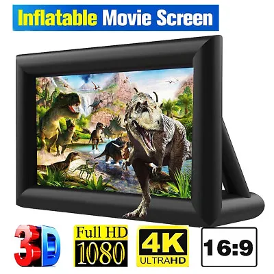 $142.66 • Buy 5M*3M Inflatable Giant Movie Screen 16:9 Outdoor Projector Cinema Theatre Kit AU