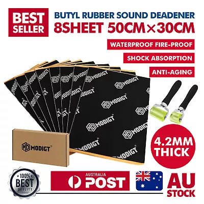 Butyl Sound Deadener Insulation Car Deadening Mat Automotive Proofing Noise Tool • $73.38