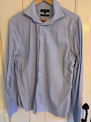 Men’s Pure Egyptian Cotton Margaret Formal Shirt. Light Blue. 16” Collar. • £14.95