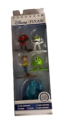 Disney Toy Pixar Nano Metalfigs 5-Pack Die-Cast Buzz Lightyear Sully Woody Mike • $11.94