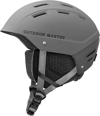 Outdoormaster Kelvin II Ski Helmet Snow Sport Snowboard Helmet Gray Large - B40 • $33.95