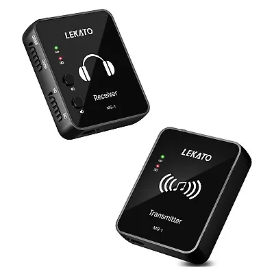 LEKATO Wireless In-Ear Monitor 2.4G Stereo Transmitter Receiver System US • $34.39