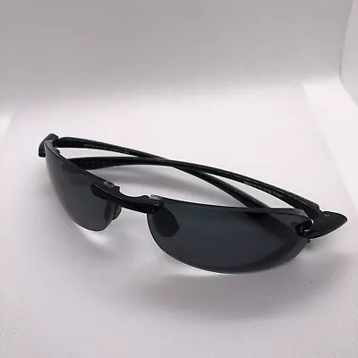Maui Jim Makaha MJ 905-02 Black Glasses Rimless Rare Excellent Used Condition • $39.99