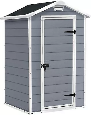 £249.99 • Buy Keter Manor Outdoor Garden Storage Shed, Grey, 4 X 3 Ft Fast Delivery