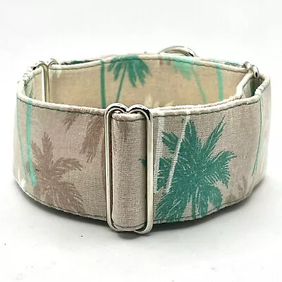 Martingale Dog Collars 1.5” Or 2” Wide Greyhound Whippet Collar - Florida Palms • $38