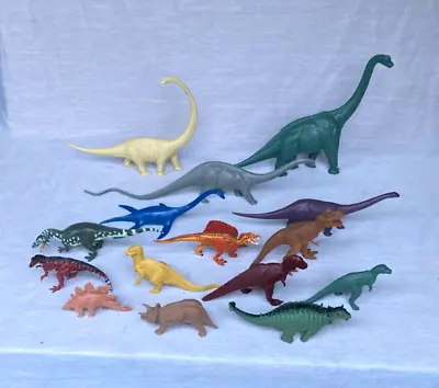 Lot Of  15 Vintage Dinosaur Figurines Action Figures - Cool Variety • $119.99