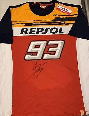 Marc Marquez Signed 2022 Moto GP Official Honda Repsol T-Shirt (XXL) + COA • $372.03