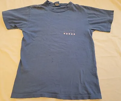 Vintage Ocean Pacific 1986 T-Shirt Blue Single Stitch OP Surf Womens Size Medium • £28.94