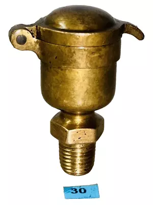 IHC 1/4  Flip Top Brass Oil Cup Hit Miss Steampunk Vintage Lubricator No. 2 • $99.99