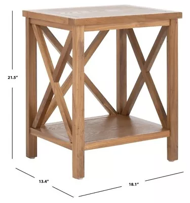 Safavieh Candence Cross Back End Table Reduced Price 2172722908 AMH6523D • $81