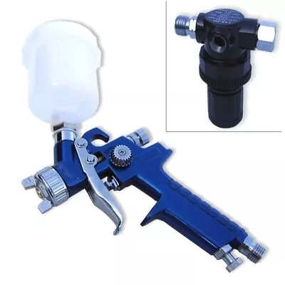 1.0mm PRO HVLP Air Spray Paint GUN Mini Gravity Feed Compressor Automotive Tool • $29.99