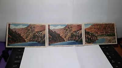 3 Vintage Postcards Colorado Glenwood Canon Royal Gorge & Pagodas Moffat Tunnel • $5.40