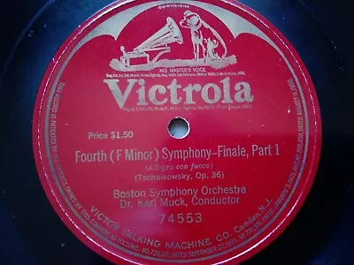 Boston Symphony Orchestra 78rpm Set 12-inch Victrola Records #74553 & 74554  • $29.99