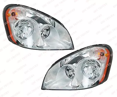 QSC Headlights Assembly W/ Bulbs Left & Right Pair For Cascadia 08-17 • $192.85