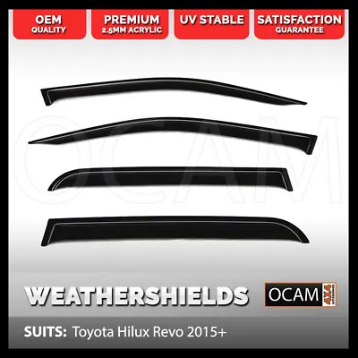 OCAM Weathershields For Toyota Hilux N80 2015-2023 Window Visors • $89
