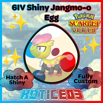 Jangmo-o ✨ SHINY 6IV EGG ✨ Pokemon Scalet & Violet ✨ TEAL MASK DLC ✨ • $2.99