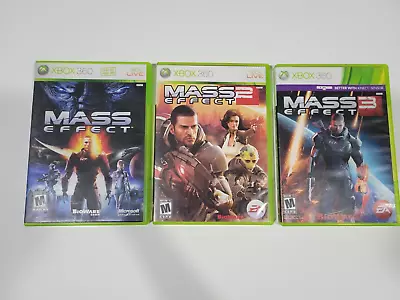 Mass Effect 1 2 & 3 (Xbox 360) • $16.95