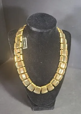 $28 • Buy Joan Rivers Gold Tone Collar Necklace With Extension 19  New With Tag