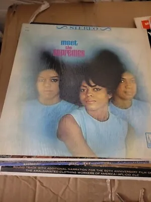 The Supremes - Meet The Supremes LP Motown 1965 STEREO [Diana Ross] VG+ • $55