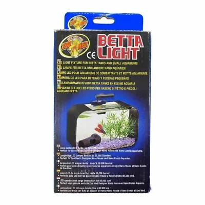 Zoo Med Betta LED Light Fixture - Betta Fish Small Aquarium Fish Tank Lighting • £15.99