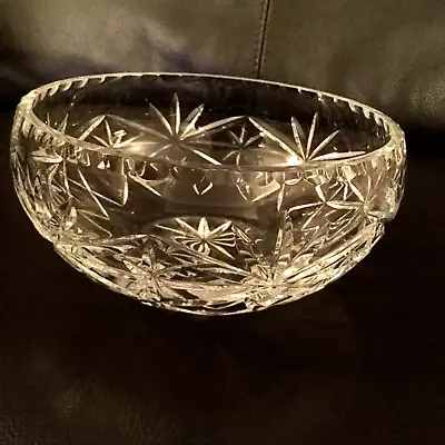 £9.99 • Buy Edinburgh Crystal Glass Bowl Excellent Condition 22cm Diameter