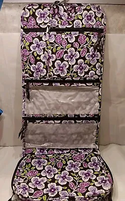 Vera Bradley Hanging Travel Organizer PLUM PETALS Cosmetic Toiletry Bag • $24.99