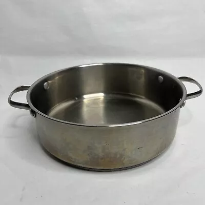 WOLFGANG PUCK 11” Rondeau Deep Saute Pan Bistro Elite Collection Stainless Steel • $20